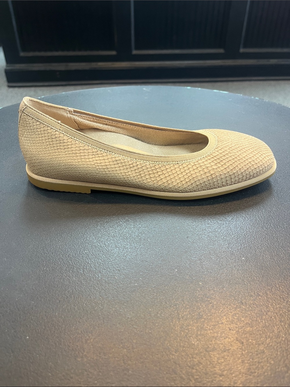 Vionic Beige Textured Ballet Flat